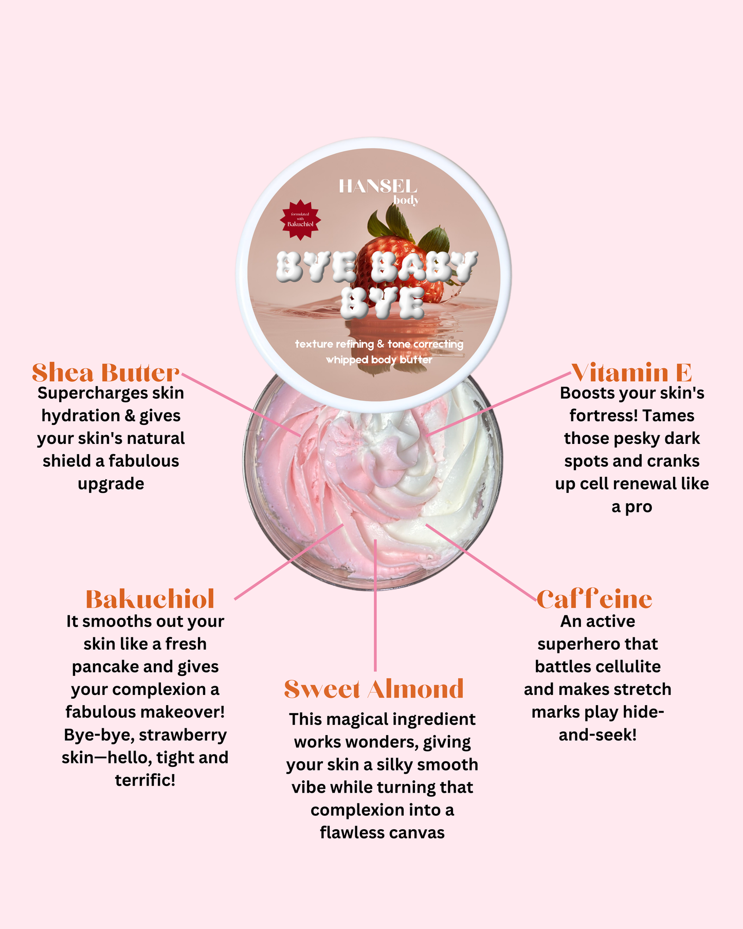 BYE BABY BYE Texture Refining & Tone Correcting Whipped Body Butter